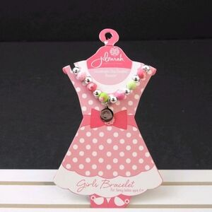 Jilarah Pink and White Beaded Bracelet for Kids